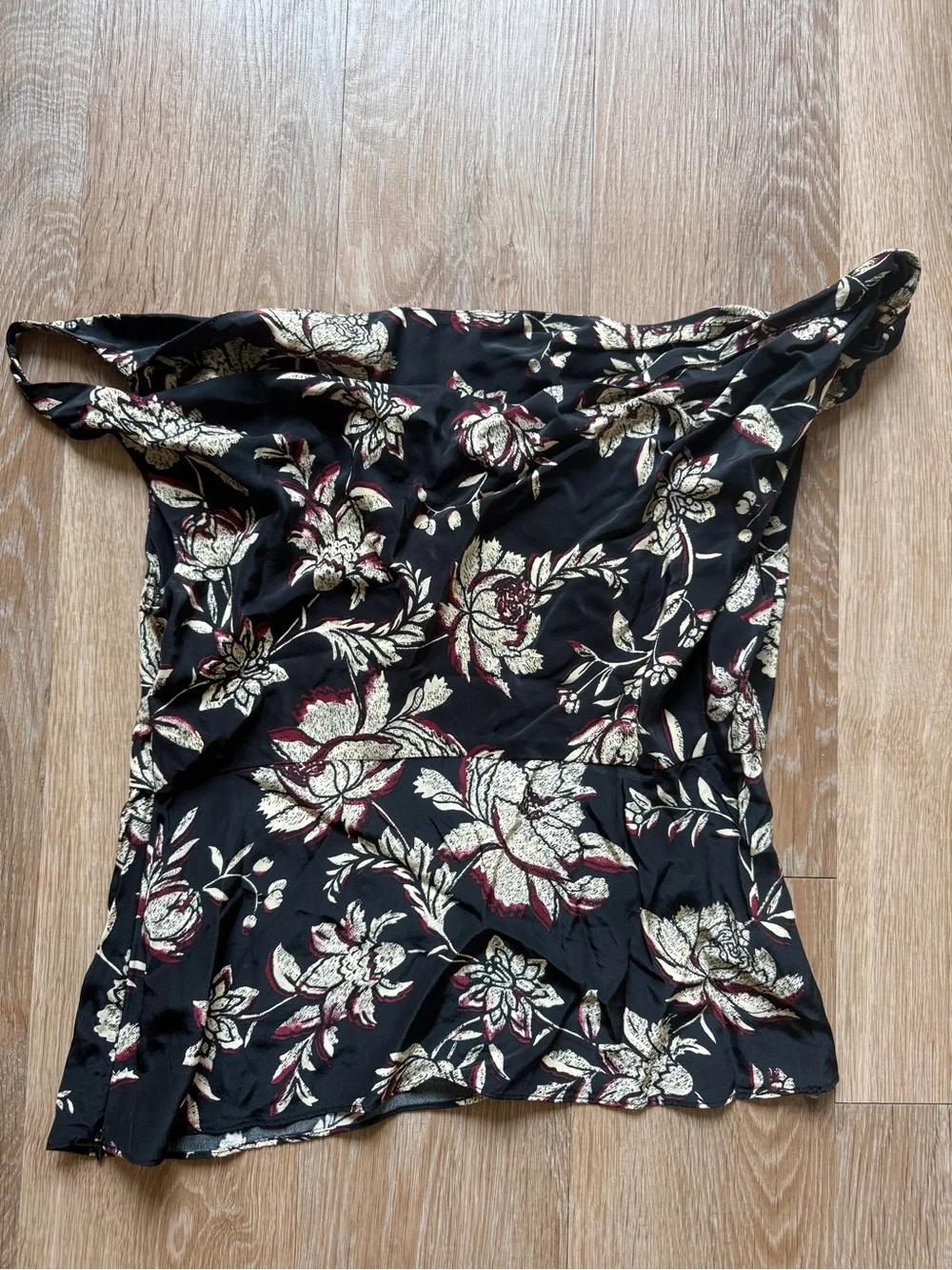 J Crew asymmetrical cowl neck top size 6